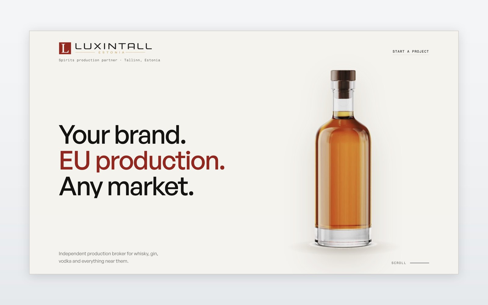 Luxintall.com - homepage
